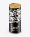 Matte Metallic Drink Can Mockup