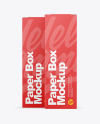 Two Paper Boxes Mockup