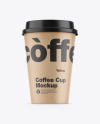 Kraft Coffee Cup Mockup