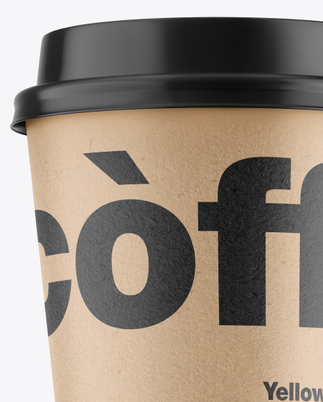 Kraft Coffee Cup Mockup