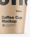 Kraft Coffee Cup Mockup