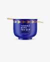 Matte Noodle Bowl Mockup