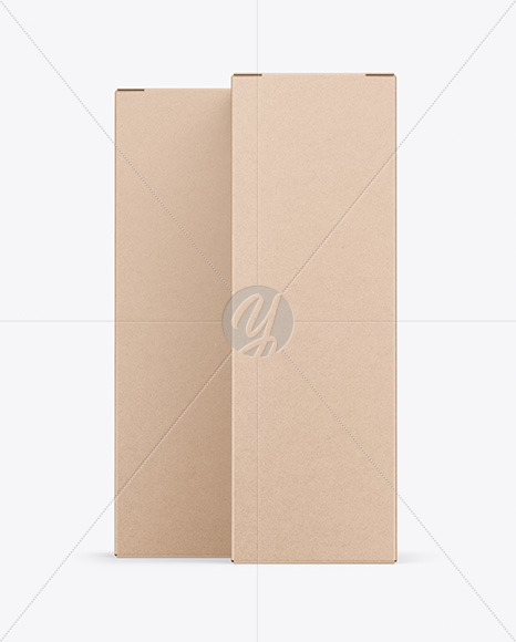 Two Kraft Boxes Mockup