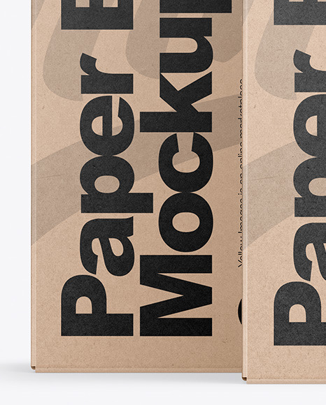 Two Kraft Boxes Mockup