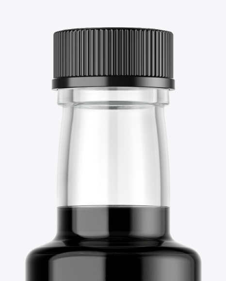 Clear Glass Balsamic Vinegar Bottle Mockup