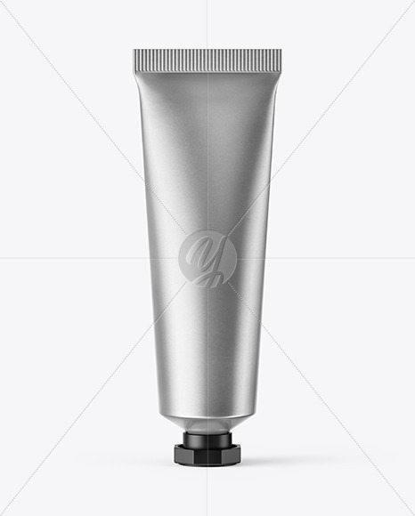 Matte Metallic Cosmetic Tube Mockup