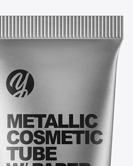 Matte Metallic Cosmetic Tube Mockup