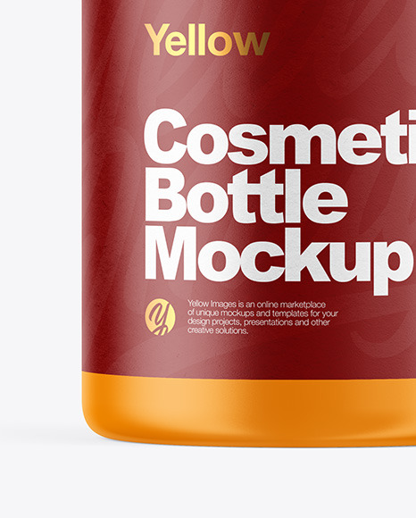 Matte Cosmetic Bottle Mockup