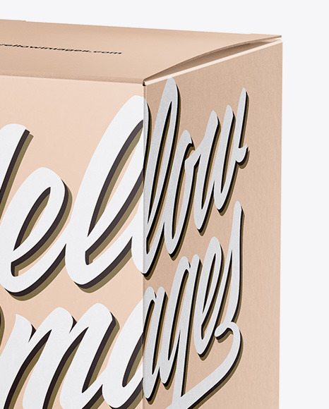 Kraft Paper Box Mockup