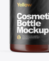 Amber Cosmetic Bottle Mockup