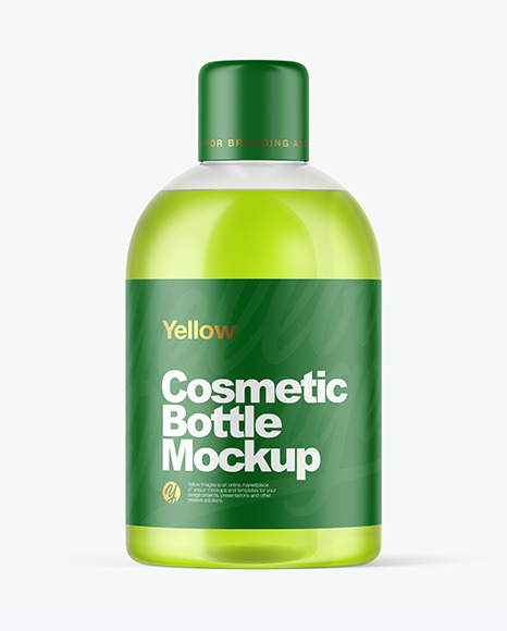 Clear Cosmetic Bottle Mockup