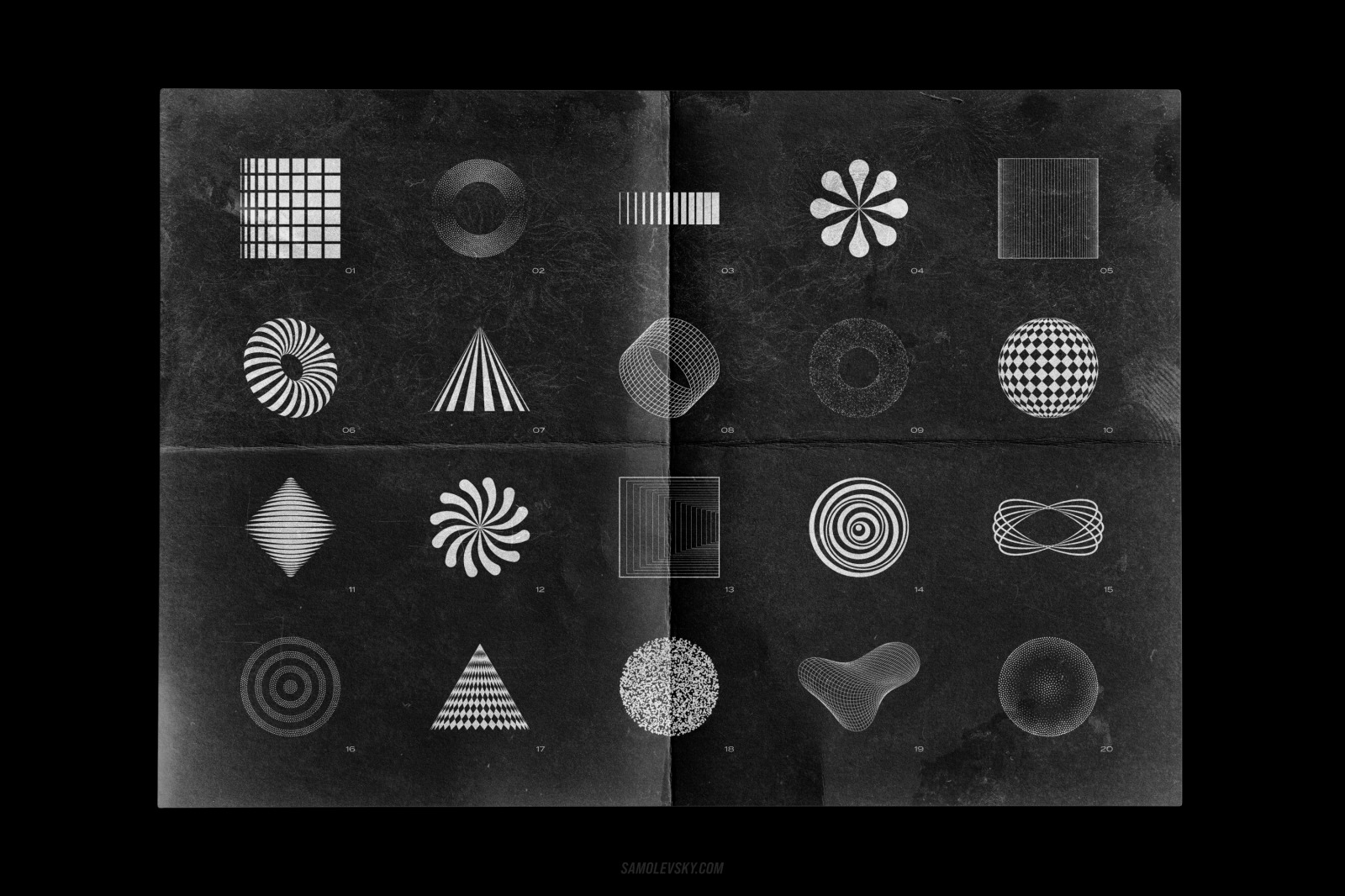 Abstract geometric shapes & Plastic wrap backgrounds bundle Abstract geometric shapes & Plastic wrap backgrounds bundle
