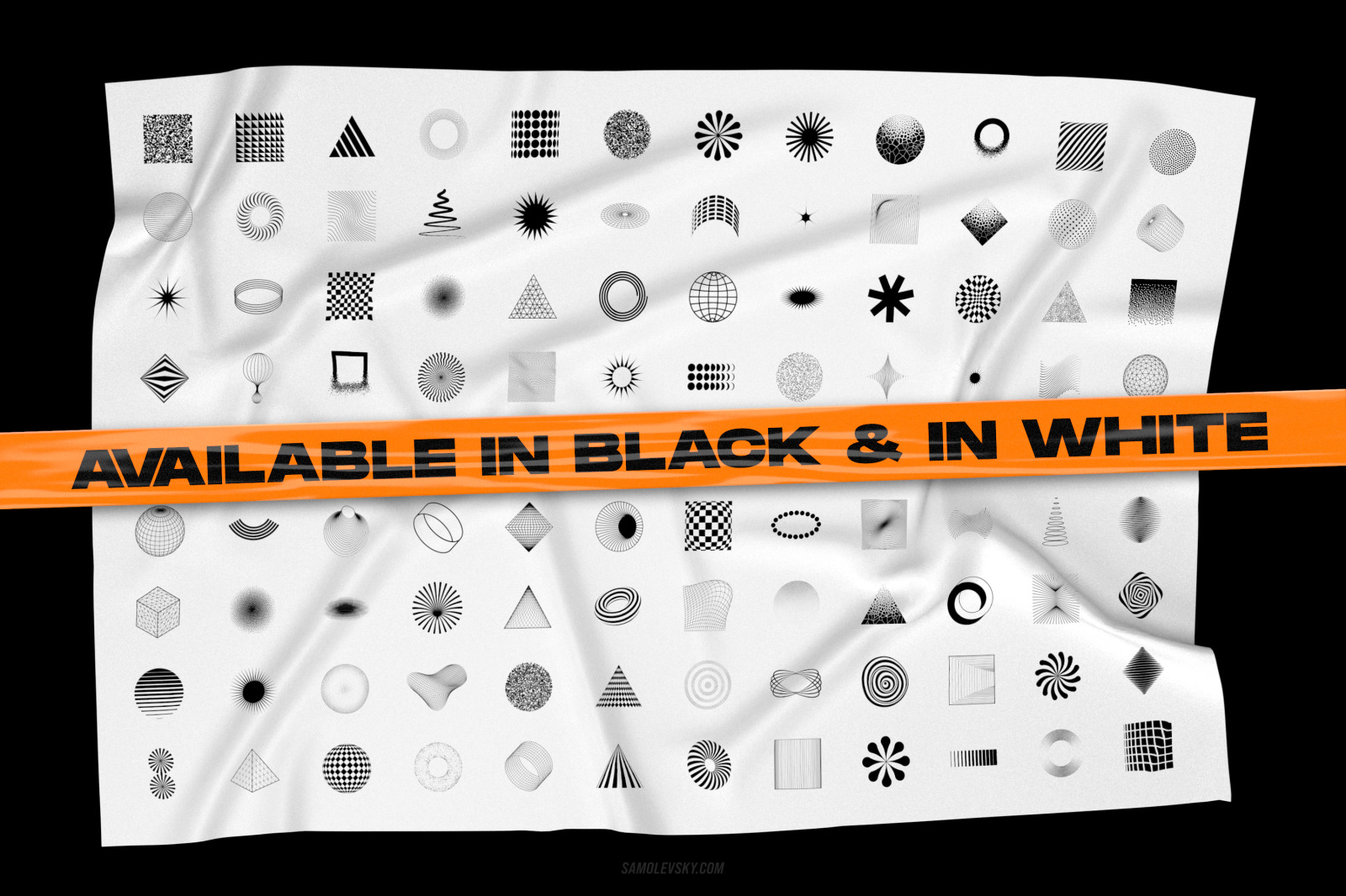Abstract geometric shapes & Plastic wrap backgrounds bundle Abstract geometric shapes & Plastic wrap backgrounds bundle