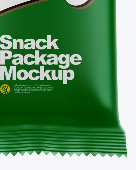 Snack Package Mockup - Front View