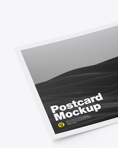 Matte A5 Postcard Mockup