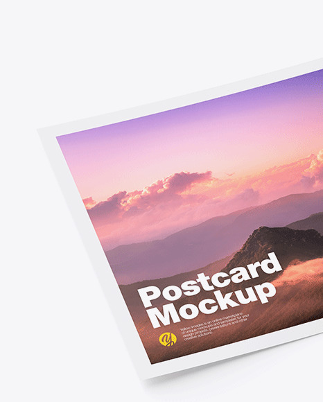 Matte A5 Postcard Mockup