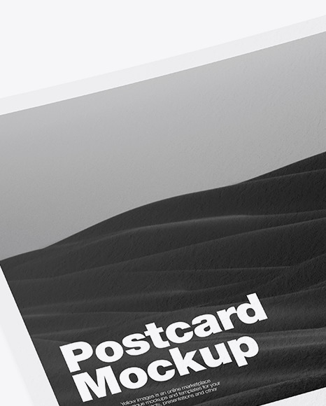 Paper A5 Postcard Mockup