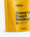 Matte Stand Up Pouch with Zipper Mockup - Half Side View