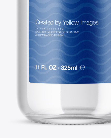 Clear Water Bottle Mockup