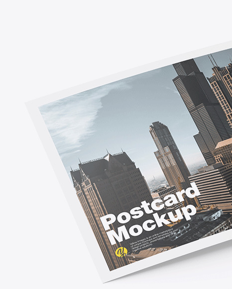 Matte A5 Postcard Mockup