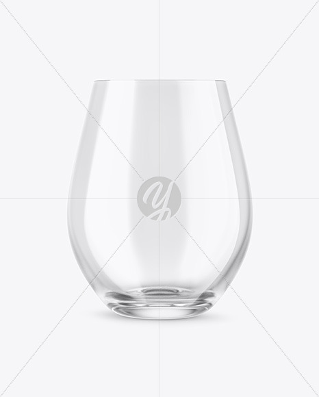 Empty Wine Glass Mockup