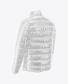 Men&#039;s Down Jacket Mockup - Back Half Side View