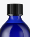 Blue Glass Oil Bottle Mockup