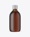 Frosted Amber Glass Oil Bottle Mockup