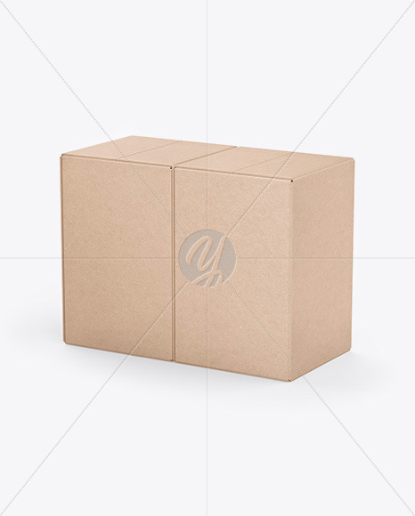 Two Kraft Boxes Mockup