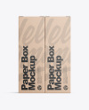 Two Kraft Boxes Mockup