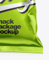 Metallic Snack Package Mockup