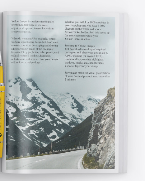 Glossy Magazine Mockup