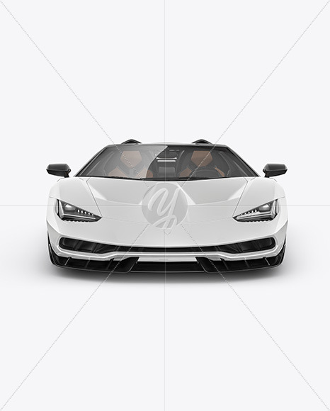 Super Car Mockup - Front View