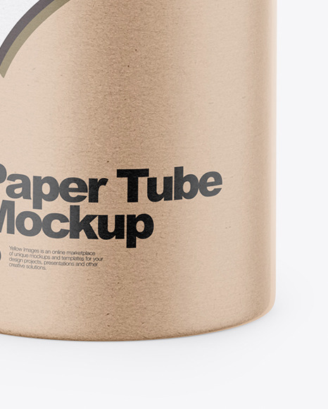 Kraft Paper Tube Mockup