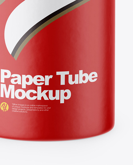 Matte Paper Tube Mockup