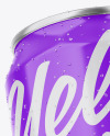 Metallic Can W/ Glossy Finish Mockup