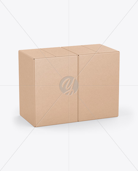 Two Kraft Boxes Mockup