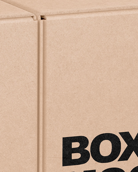 Two Kraft Boxes Mockup