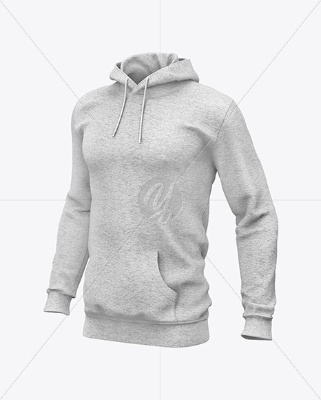 Melange Men&#039;s Hoodie Mockup