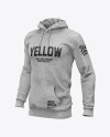 Melange Men&#039;s Hoodie Mockup