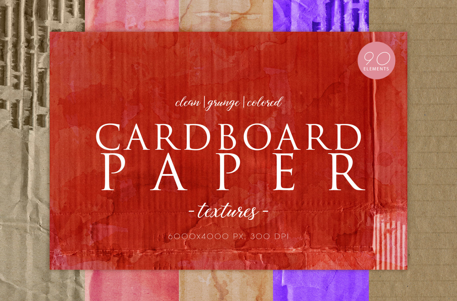 90 Cardboard Paper Textures