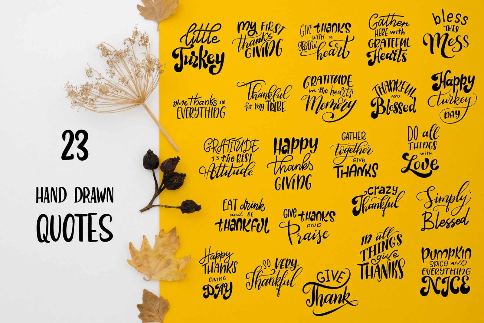 Thanksgiving holiday overlay+clipart