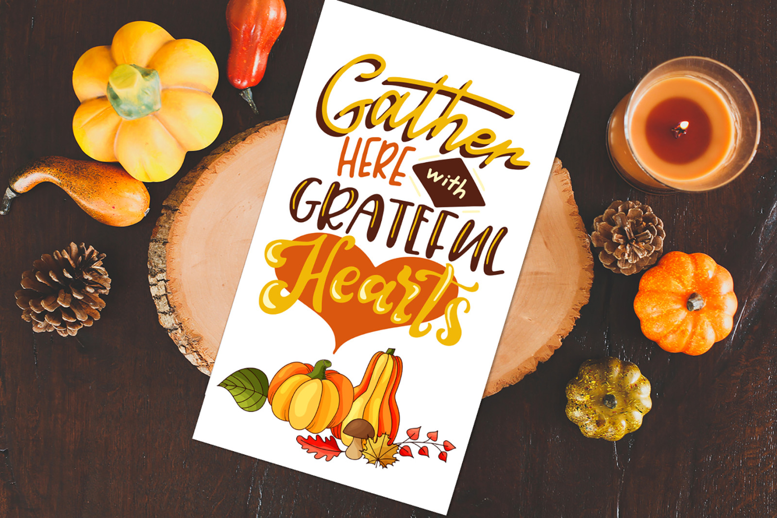 Thanksgiving holiday overlay+clipart