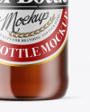 Amber Glass Beer Bottle Mockup