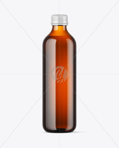 Amber Water Bottle Mockup