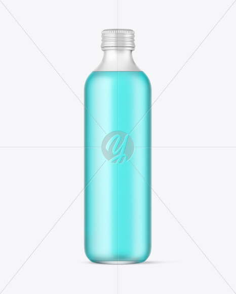 Frosted Drink Bottle Mockup