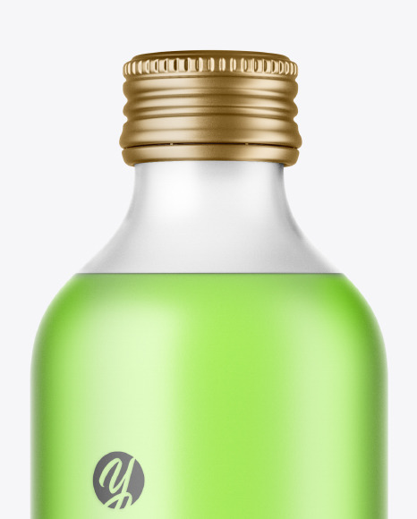 Frosted Drink Bottle Mockup