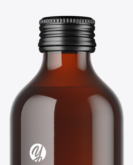 Amber Water Bottle Mockup