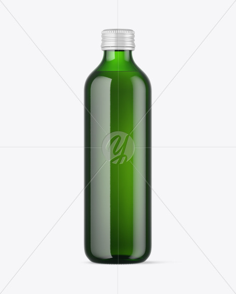 Green Water Bottle Mockup