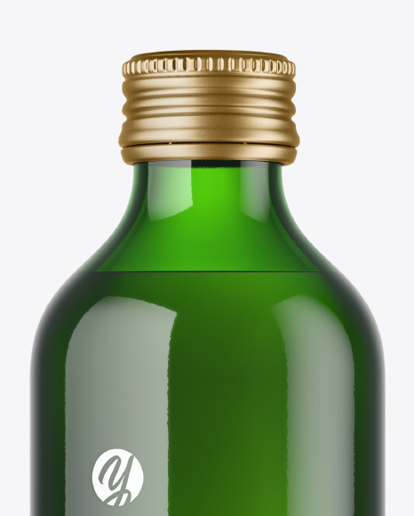 Green Water Bottle Mockup